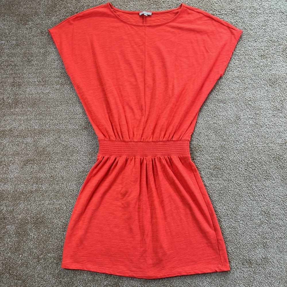Lilla P Red Knit‎ Peruvian Cotton dress with Elastic as Waist Size Medium
